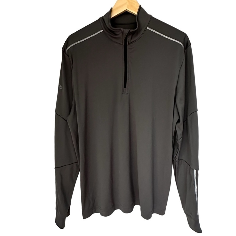 Callaway Weather Series Golf 1/4 Zip Long Sleeve Pullover, Gray, Large